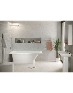 Ванна из искусственного камня Фэма Стиль Виктория на подиуме 160x70 см